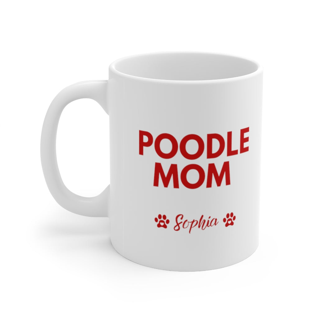 'Poodle Mom' - Personalised Ceramic Mug