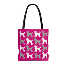 Load image into Gallery viewer, Poodle Pattern Pink Tote Bag by Poodle World
